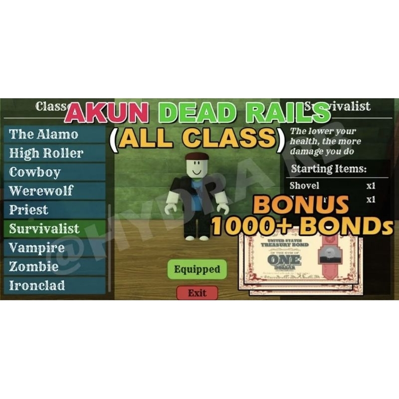Dead Rails All Class Murah