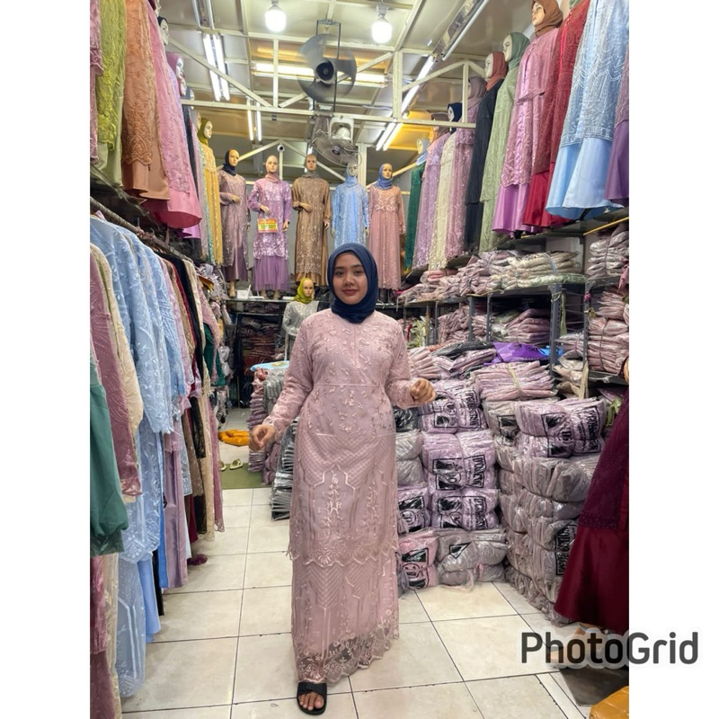 gamis pesta murah ada jumbo lengkap ukuran/gamis pesta model malaysia/gamis pesta jumbo/gamis pesta 