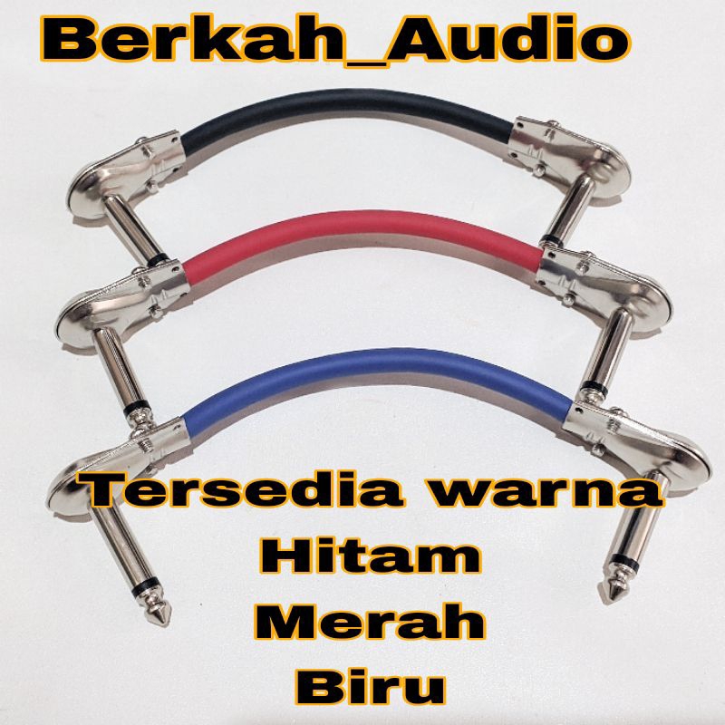 Kabel Jack Jumper Efek Gitar panjang 50 cm & warna Bervariasi