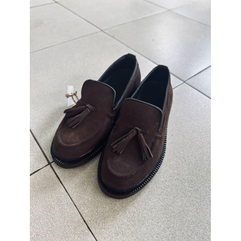 Loafer Pria | Floody Blue Preloved | Crowstown Suede (NEW masih ada tag merk seperti difoto)