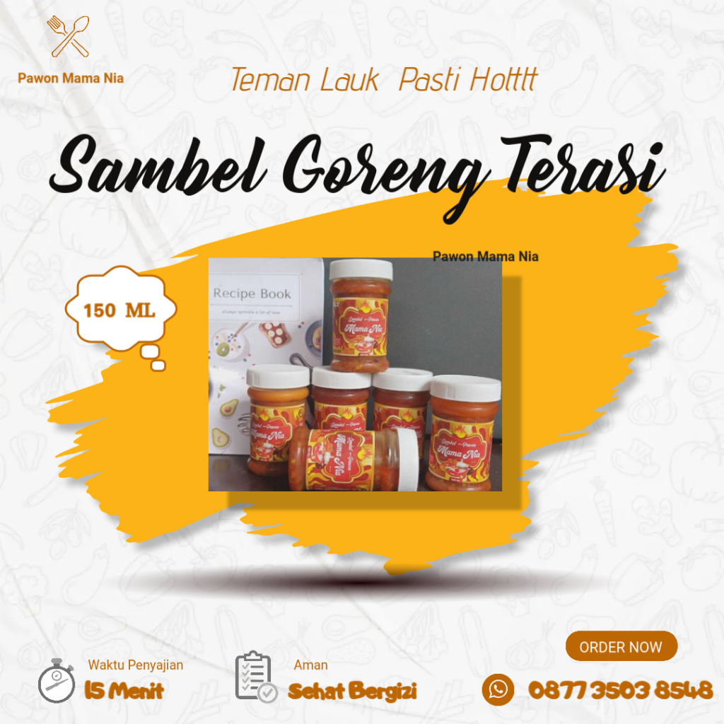 

Kirim Instan Sambal Terasi Pedas Mantap - Sambal Terasi Goreng Khas Rumahan 150g