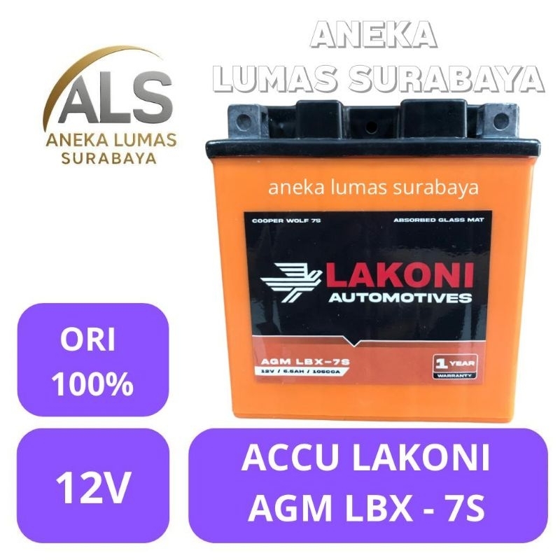 Lakoni Aki 7S / Aki Kering Motor Vario 125 / 150 / Aki Motor Beat / Aki Motor Scoopy ISS / Aki Motor