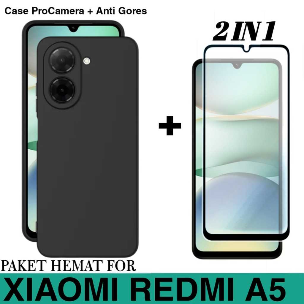 SOFT CASE XIAOMI REDMI A5 POCO C71 CASE LIQUID PRO CAMERA FREE TEMPERED GLASS FULL LAYAR