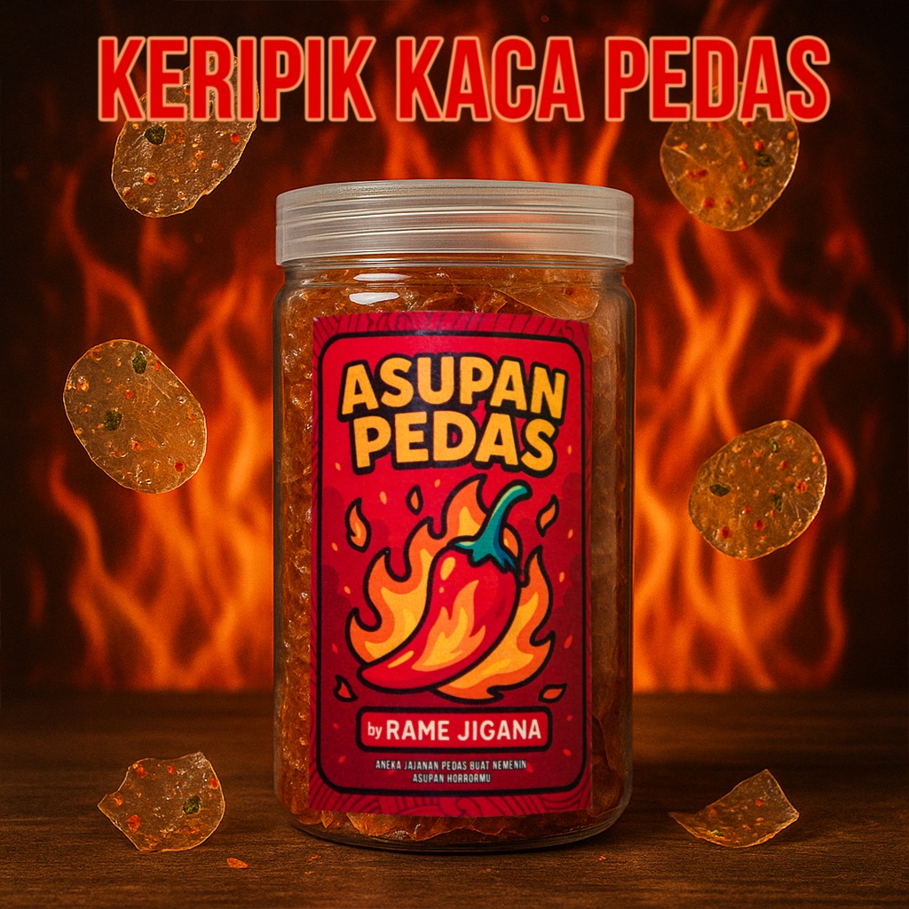 

KERIPIK KACA SETAN PEDAS DAUN JERUK ASUPAN PEDAS BY RAME JIGANA