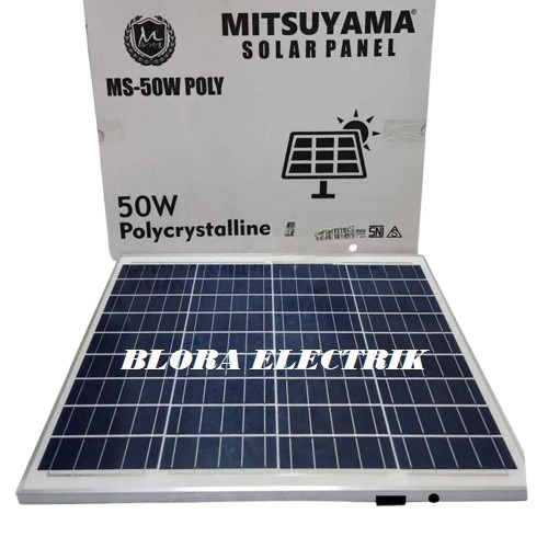 Solar Panel Cell Papan Surya 50WP/30WP/20WP/10WP  Poly Crystalline Mitsuyama.