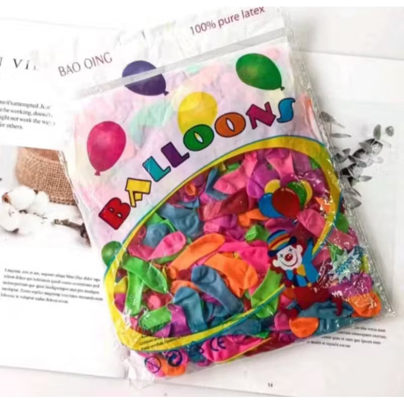 Balon Jari isi 500 pcs / Balon Unyil / Balon Air isi 500pcs