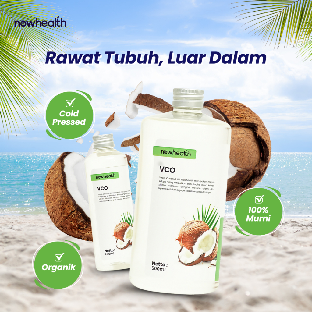 

Virgin Coconut Oil 500 ml Nowhealth VCO Organik Asli Minyak Kelapa Murni Premium
