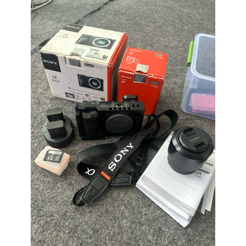 Kamera Sony a6000 + Lensa Sony e50mm f1.8 oss