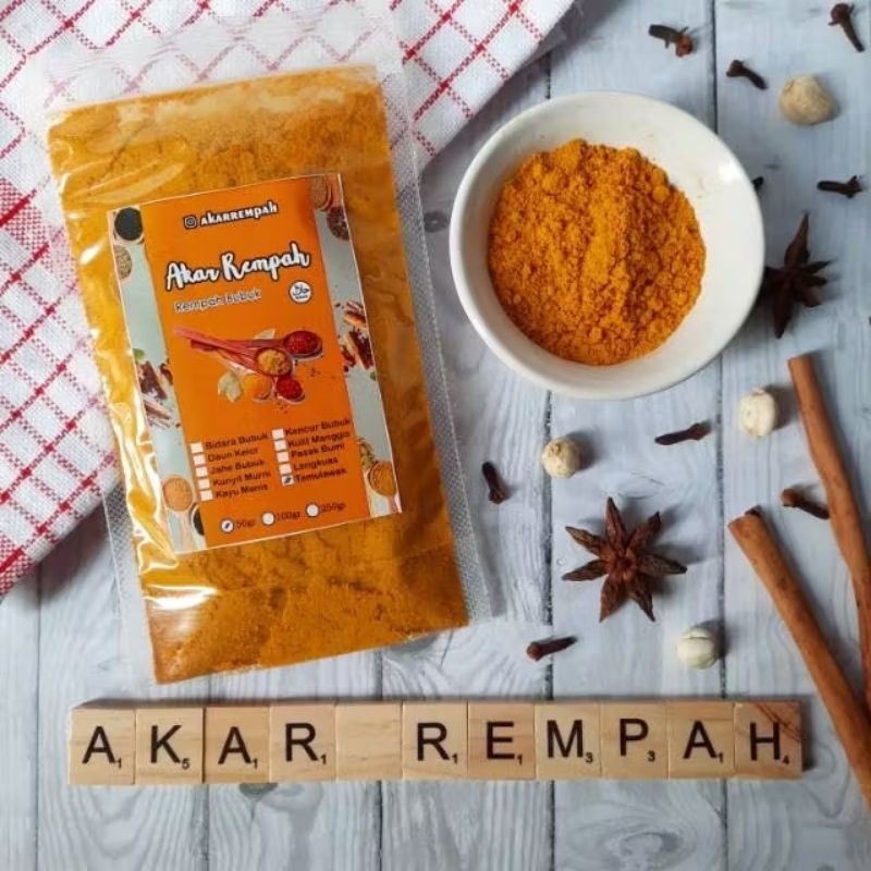 

Akarrempah Bubuk Temulawak Murni / Serbuk Herbal Empon Empon Isikeranjangmu
