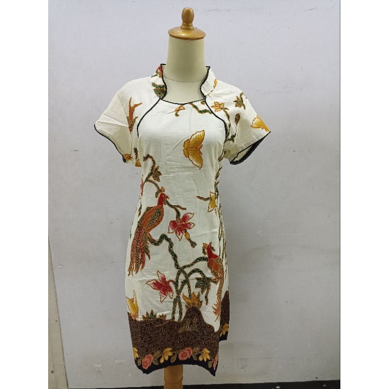 (R) (LD LEBIH KECIL)SACKDRESS BATIK WANITA MODERN 668SK33 SIZE 2XL&3XL