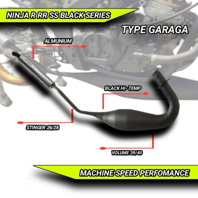 KNALPOT NINJA R SS RR COBRA MEDIUM SUPER GARING ORIGINAL MACHINE BUKAN CMS RS1 RTX