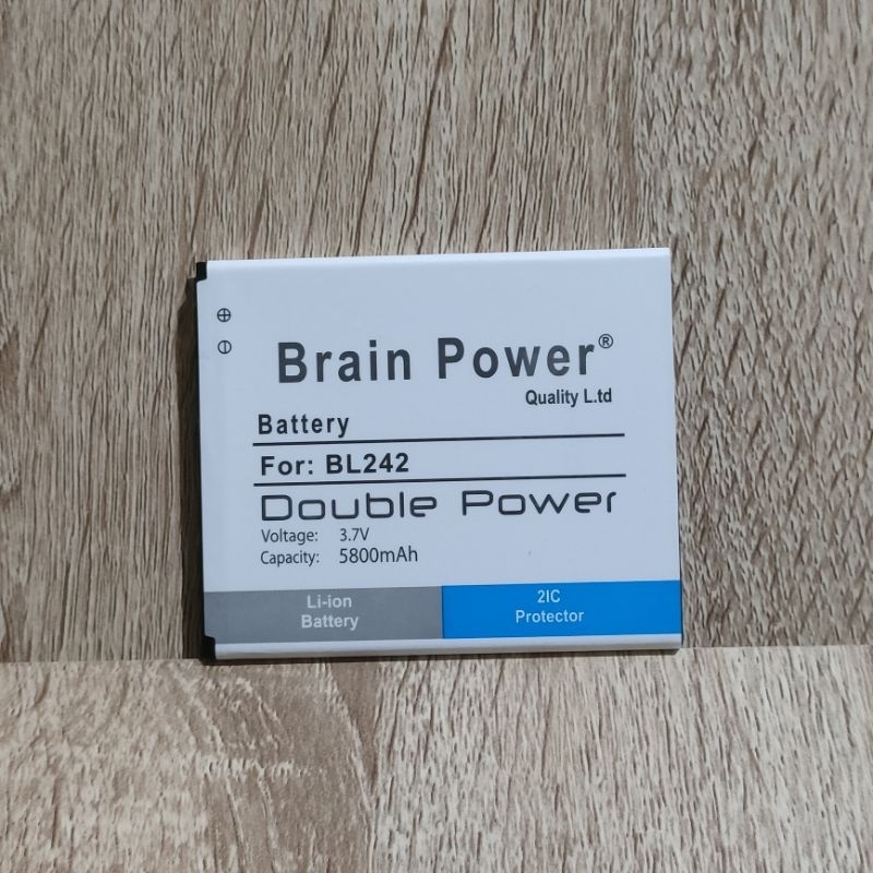 Baterai Batre BL242 Compatible for Lenovo A6000 BL-242 Double Power Battery Hp