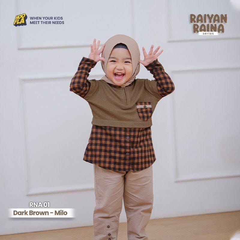 Setelan Anak Perempuan Muslim Kekinian/One set anak Perempuan Muslim Premium/Fashion anak Muslim Per