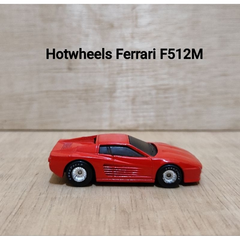 Hotwheels Ferrari F512M Red Metal Base