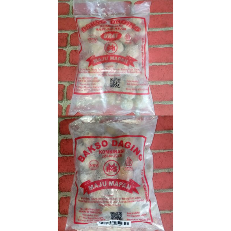 

Bakso Maju Mapan Merah Biasa dan Urat