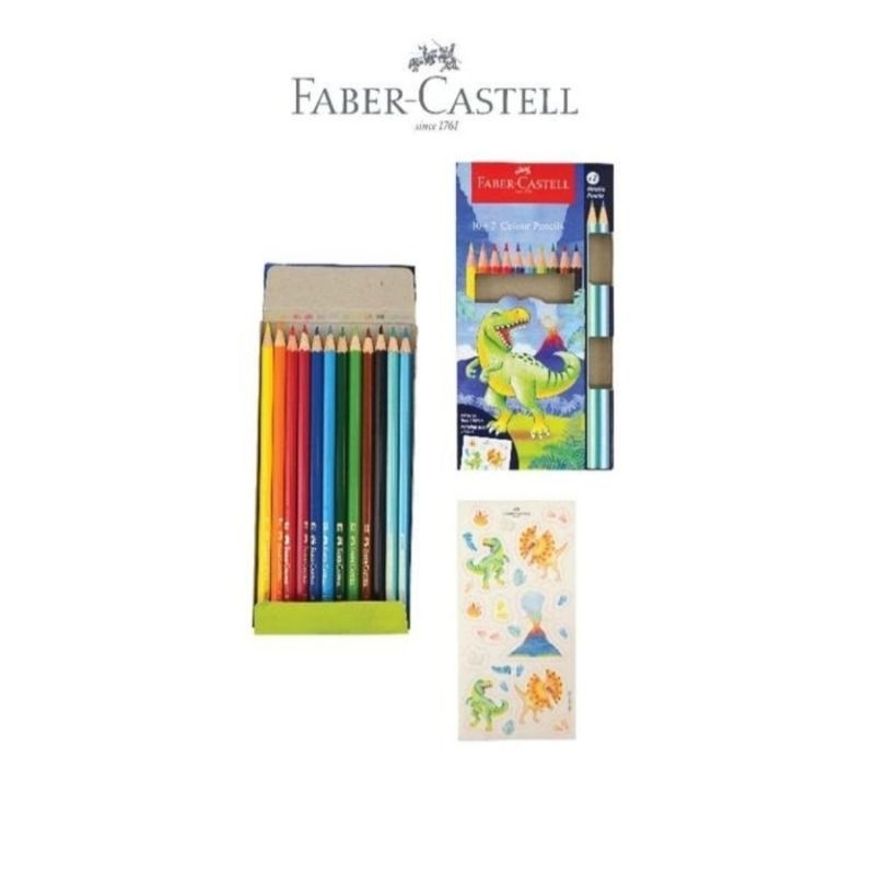 

Faber - Castell Colour pensil Dino set 12 warna