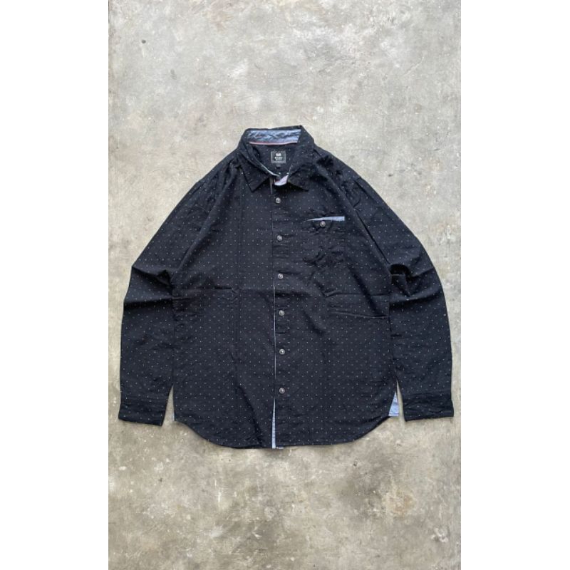 BEAMS KEMEJA LENGAN PANJANG HITAM PRIA ORIGINAL