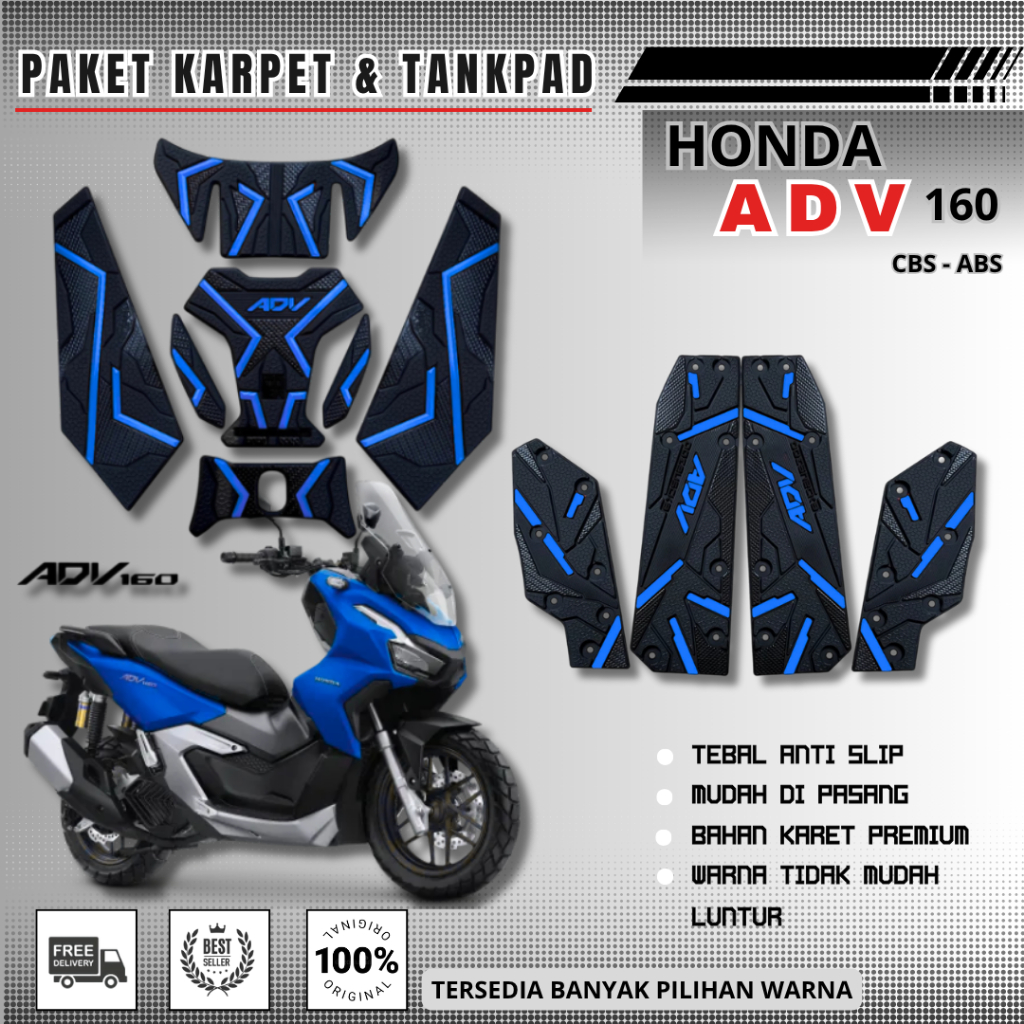 AKSESORIES MOTOR HONDA ADV 160 || KARPET ADV 160 TANKPAD HONDA ADV 160