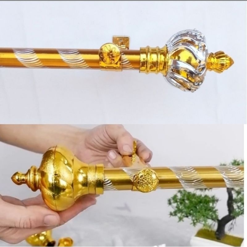 BATANG GORDEN FULL SET/TIANG GORDEN FULL SET/BESI GORDEN/BATANG GORDEN 1 METER/BATANG GORDEN 2 METER