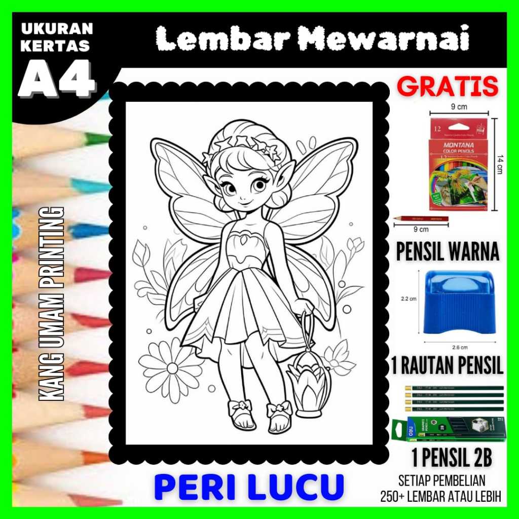 

Lembar Mewarnai Gambar Peri Lucu / imut Untuk Semua Usia Bagian 03, Sketsa, Drawing,Coloring,Lukisan
