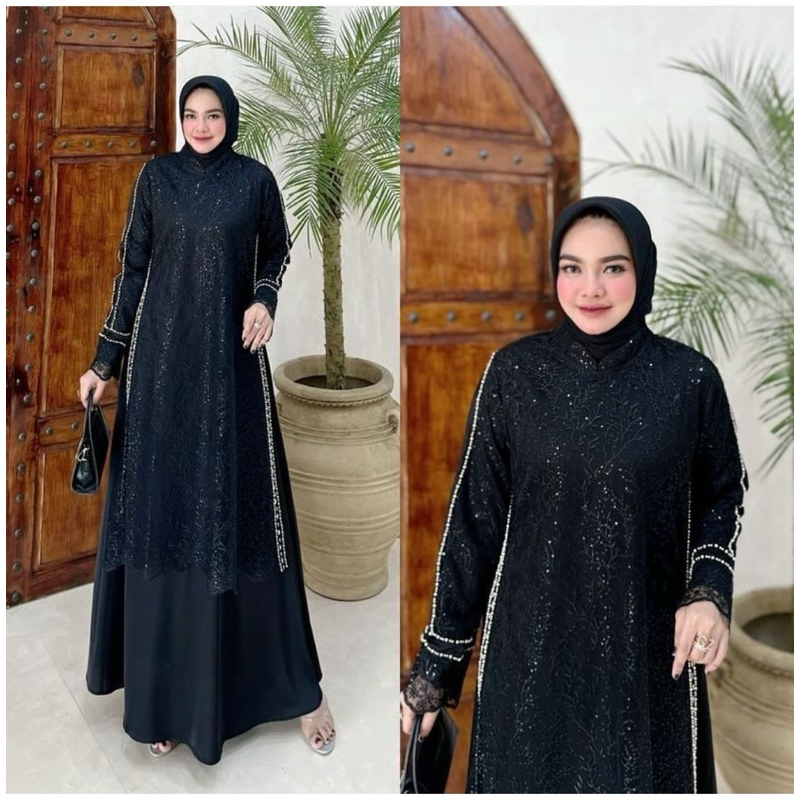 Fredella Dress Mix Brukat + Payet