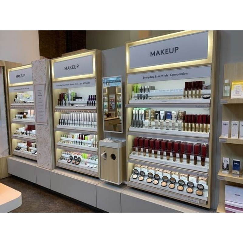 interior/furnis perlengkapan rak displey toko kosmetik