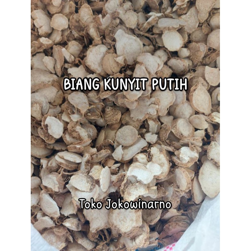 

KUNYIT PUTIH KERING / BIANG KUNYIT PUTIH - Simplisia iris kering - Original - Isi 1.KG