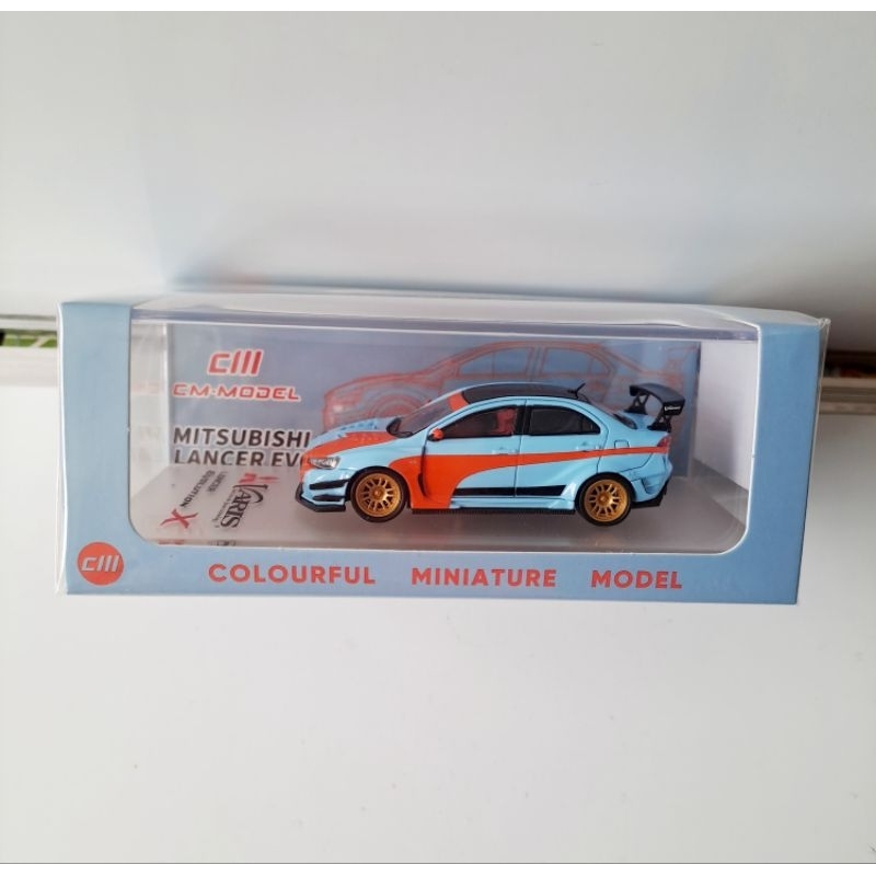 CM Model Mitsubishi Lancer Evolution X biru