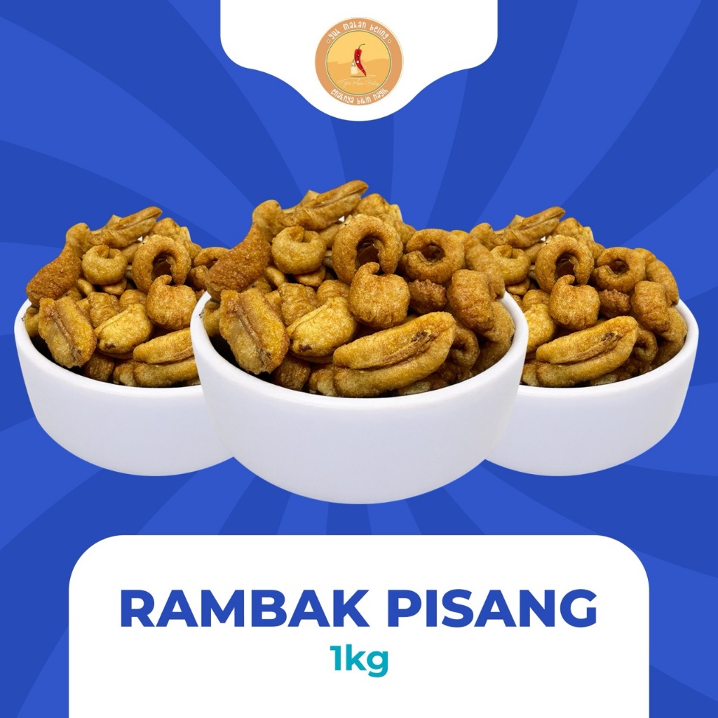 

Rambak Pisang Premium 1KG / 1000gr (100% buah asli)