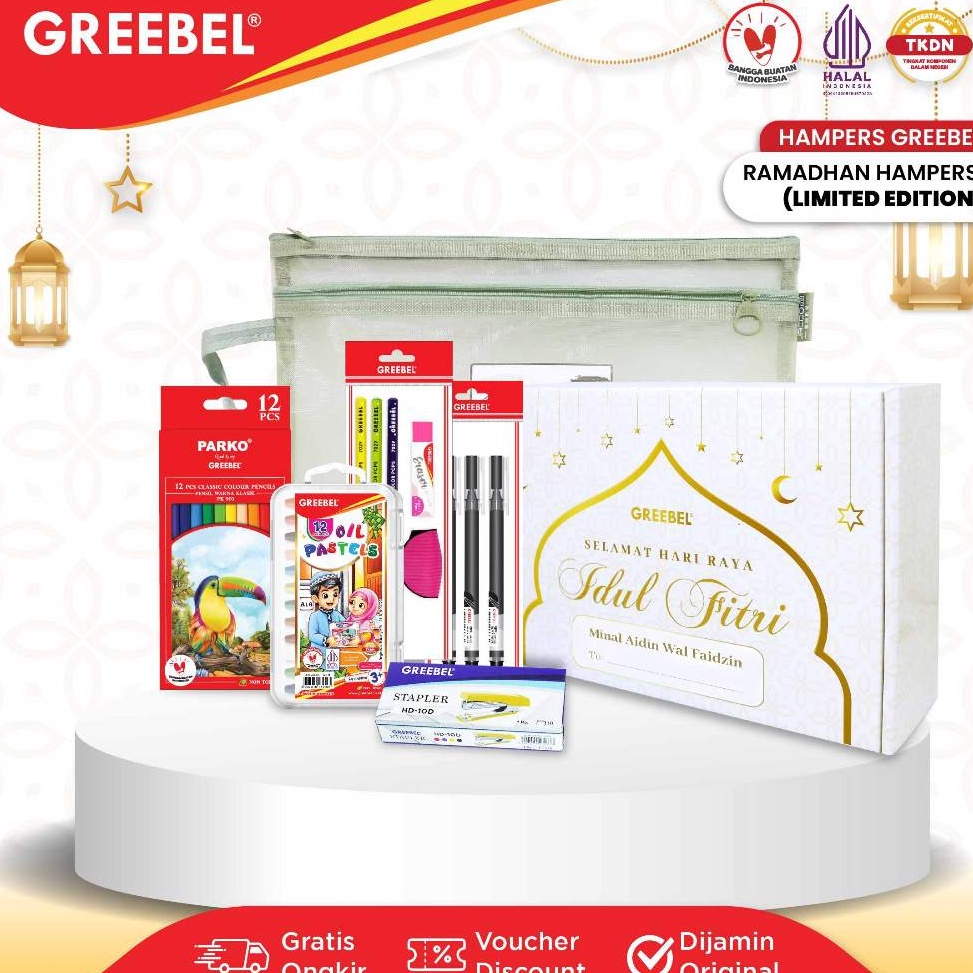 

KODE V54F GREEBEL Hampers Ramadhan Limited Edition Alat tulis Alat Mewarnai