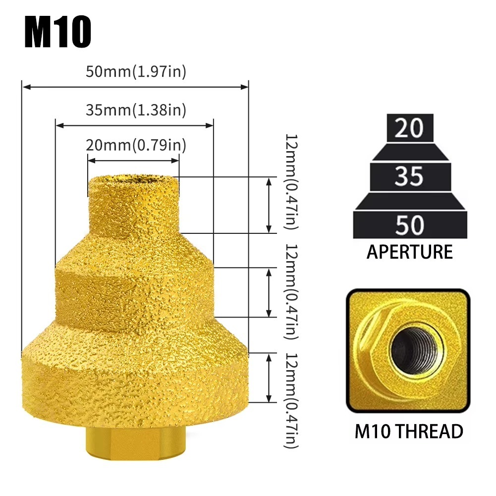 MATA BOR COUNTERSINK STEP DIAMOND CHAMFER GRANIT DIAMOND MATA BOR GERINDA PELUBANG GRANIT KERAMIK 20