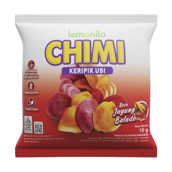 

LEMONILO KERIPIK UBI CHIMI JAGUNG BALADO PCK 10g