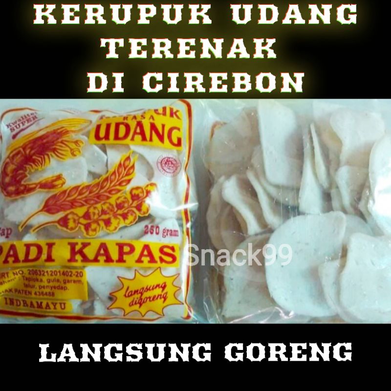 

KRUPUK MENTAH UDANG PADI KAPAS TERENAK TERMURAH KHAS CIREBON