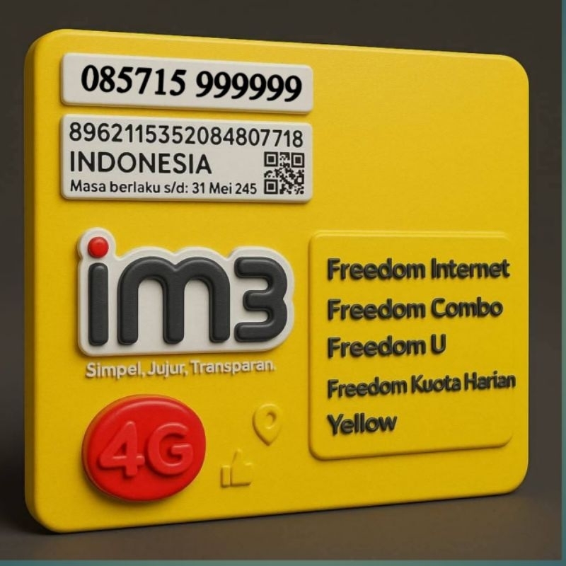 NOMOR CANTIK INDOSAT 999999 UJUNG