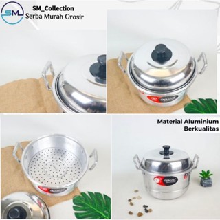 panci kukus/panci dandang/kukusan Aluminium/Kukusan Nasi/Kukusan Serbaguna/panci jawa 40B/45B
