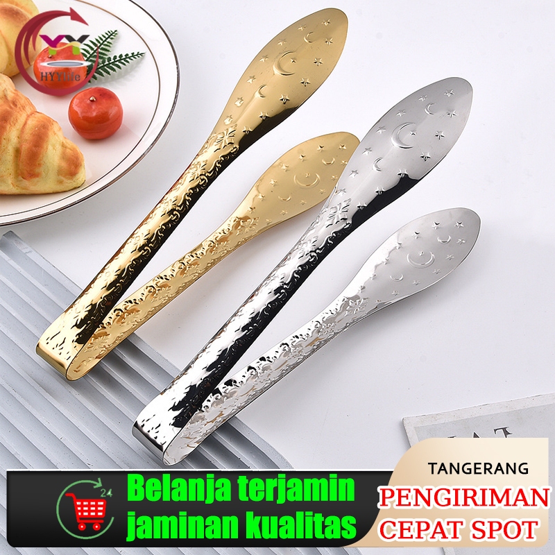 Klip Makanan Gold Vintage Gold Serbaguna Capitan Kue Stainless Gold