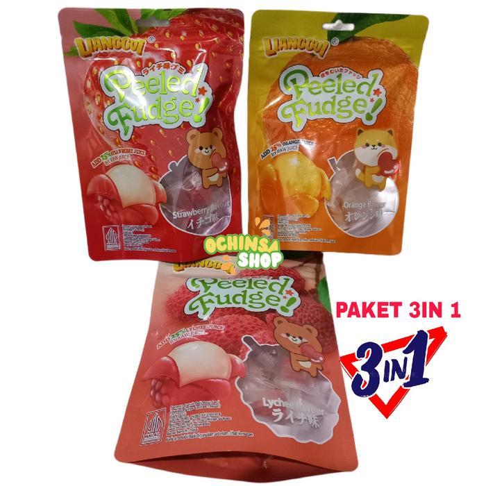 

Kuliner.Kita Paket Isi 3Pak Pemen Peeled 3 Rasa Strawbery Jeruk Leci Permen
