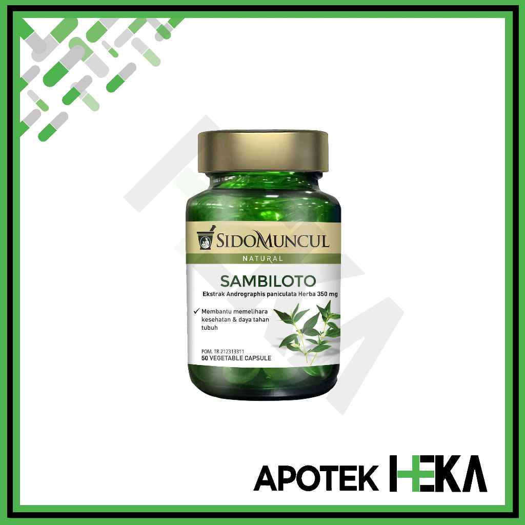 Sambiloto Sido Muncul isi 50 Kapsul - Ekstrak Daun Sambiloto (BANDUNG)