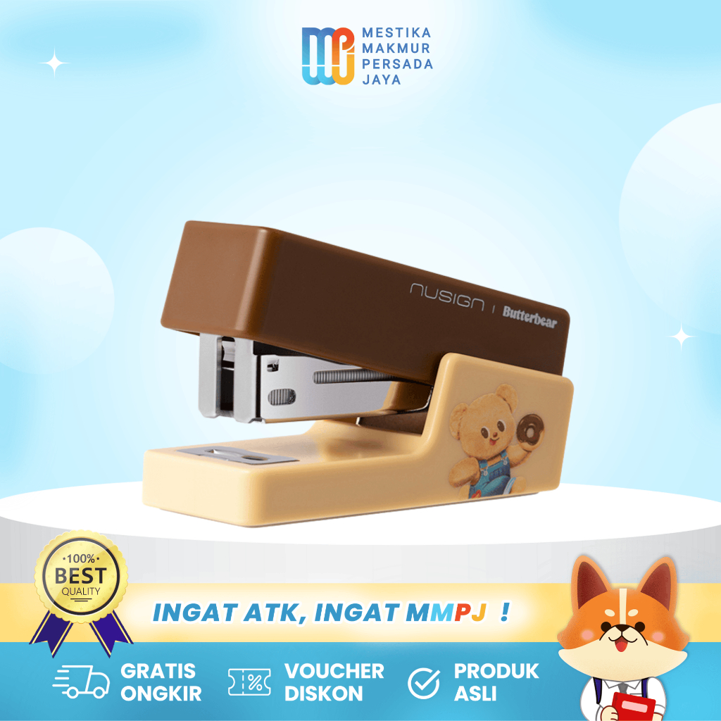 

Deli X ButterBear NS083-B Stapler Mini – Warna Pastel Lucu | Ringan & Praktis untuk Sekolah & Kantor