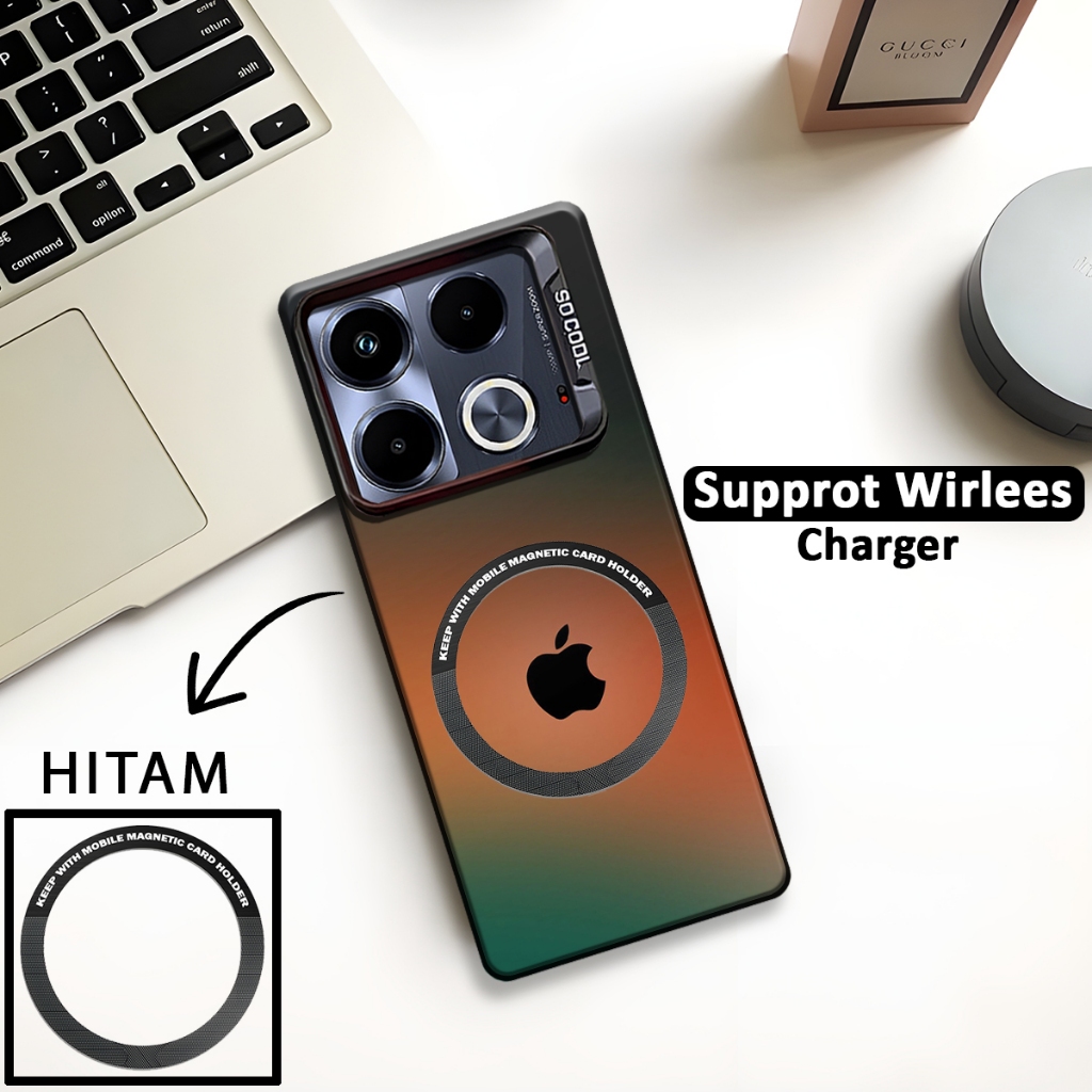 SoftCase So Cool Supprot Wireless Charger Motif Apple Infinix Note 40s/Note 40 PRO/NOTE 40 / Note 40