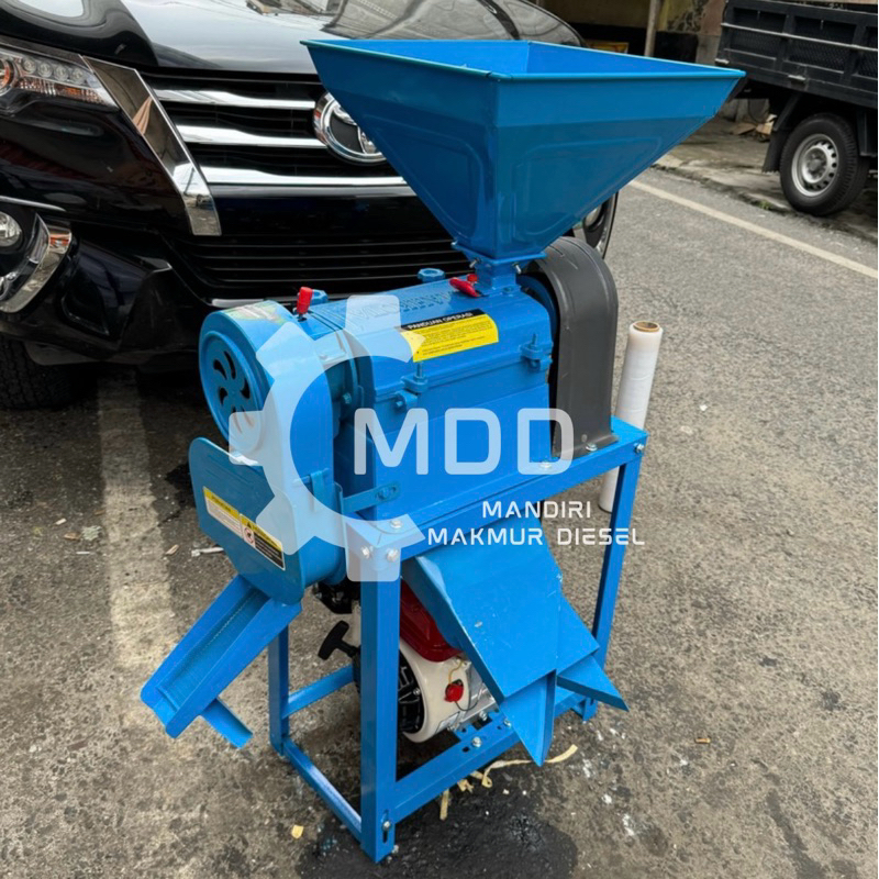 mesin giling padi/heleran mini kd350-SK pisah dedak kasar dan halus DENGAN MESIN PENGGERAK