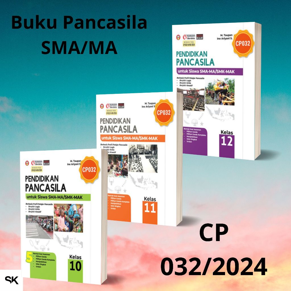 Buku Pendidikan Pancasila/Pkn SMA/SMK/MA/MAK Kelas 10/X/11/XI/12/XII Kurikulum Merdeka