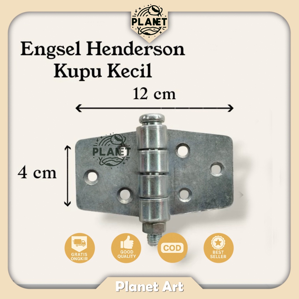 Engsel Kupu Kecil Pintu Henderson  / Engsel kupu kecil Pintu Lipat / Engsel Pagar