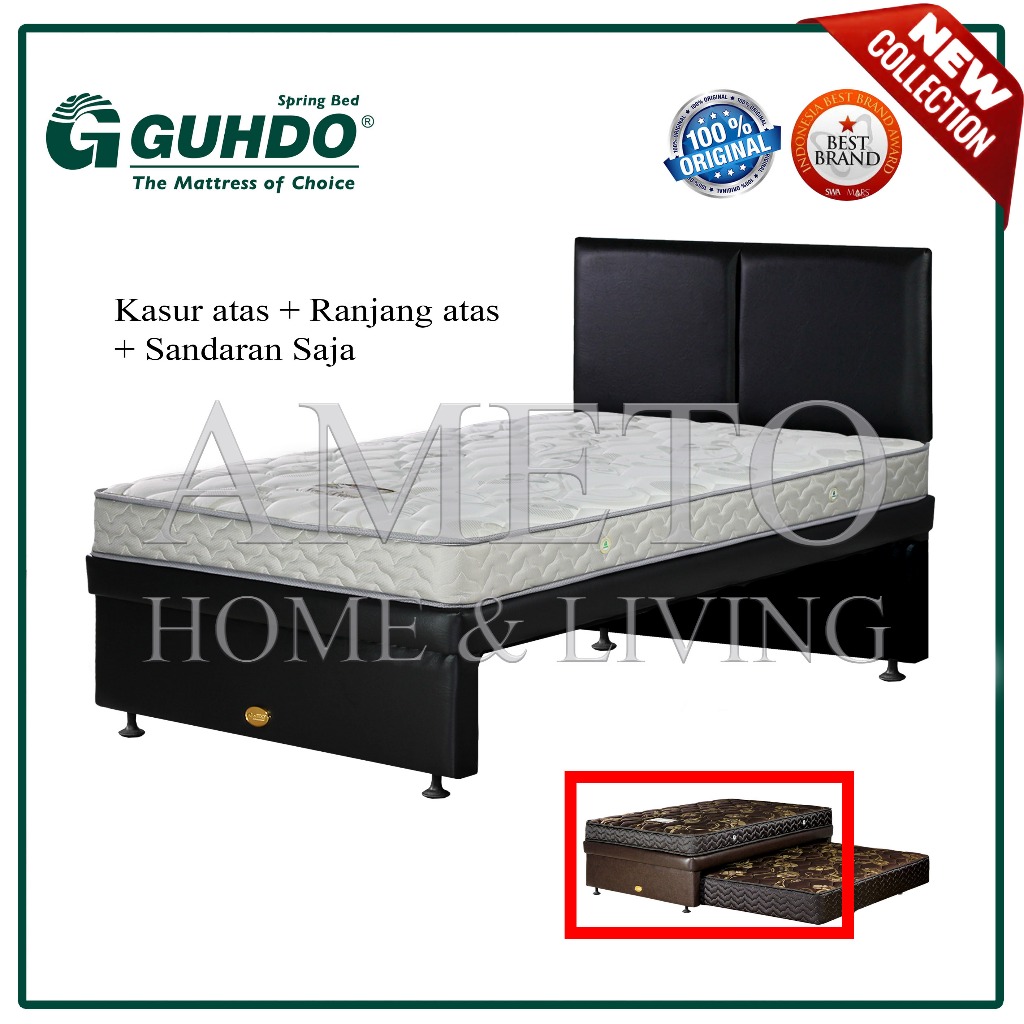 Guhdo Springbed 3 in 1 New Prima 160x200 HB Atlantic (TANPA SORONG BAWAH)