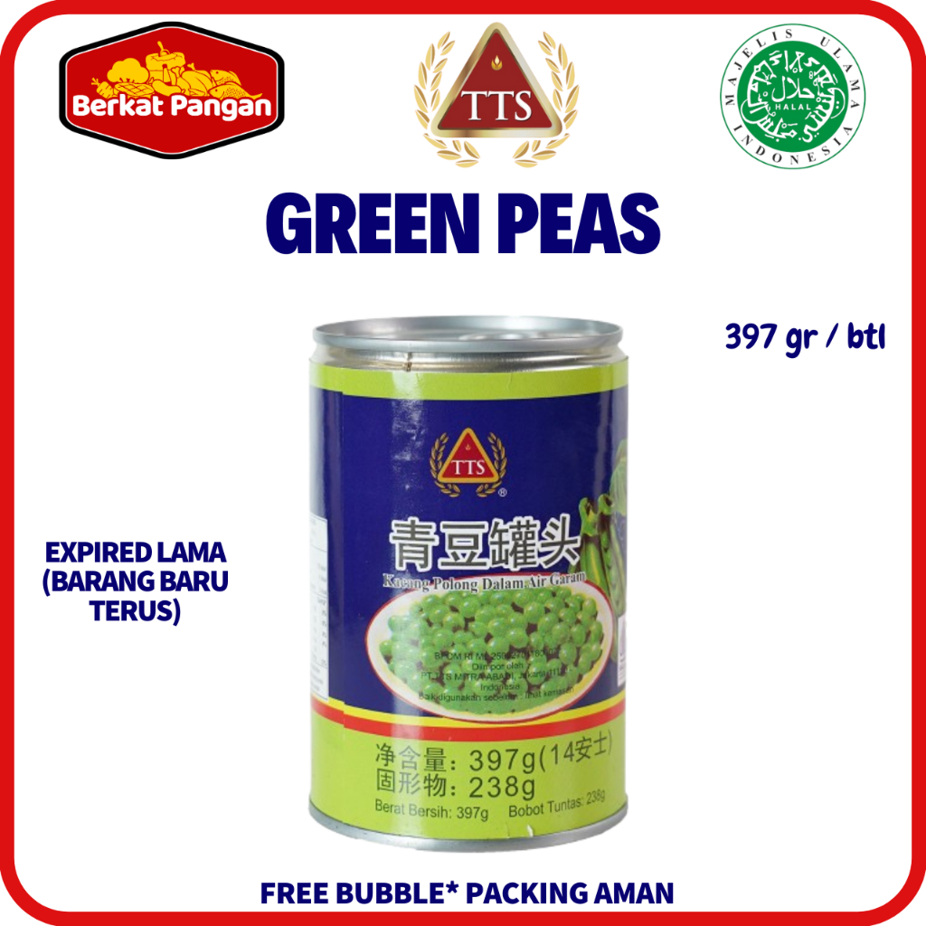 

TTS Green Peas 397 Gr Kacang polong dalam kaleng