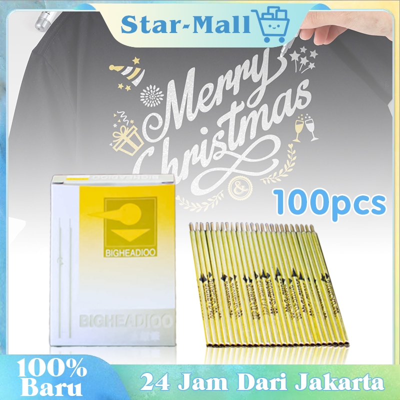 

Pena Tulis Kulit 100Pcs / Isi Ulang Pena Merkuri Untuk Kulit Sepatu / Pen Pola Silver