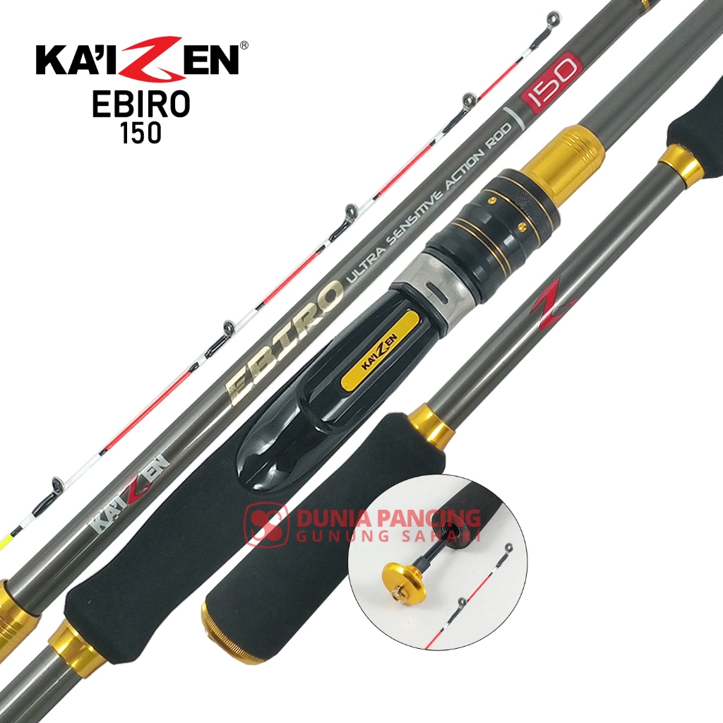 Joran Spinning Kaizen Ebiro Shrimp Rod Pilih Ukuran
