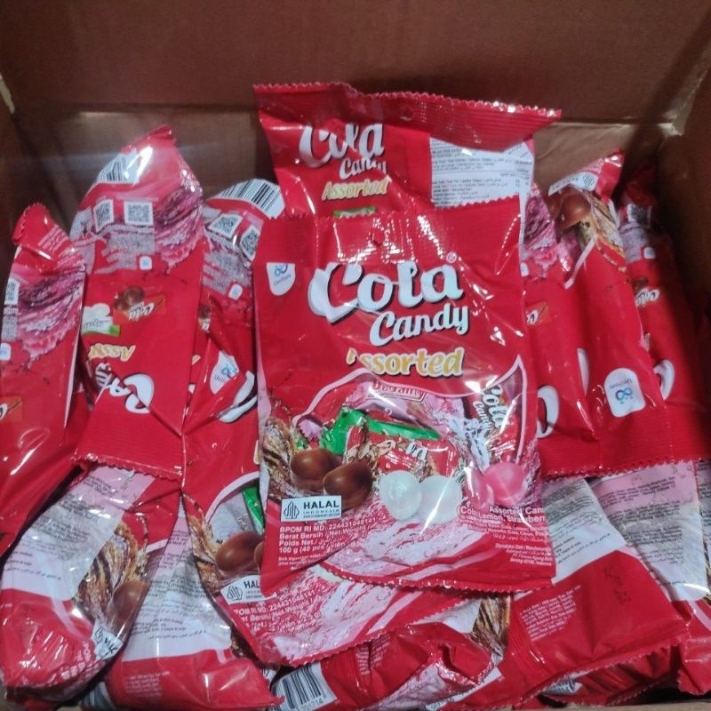 

Permen cola candy Assorted ✓ 100gr ( 40pcs @ 2,5gr)