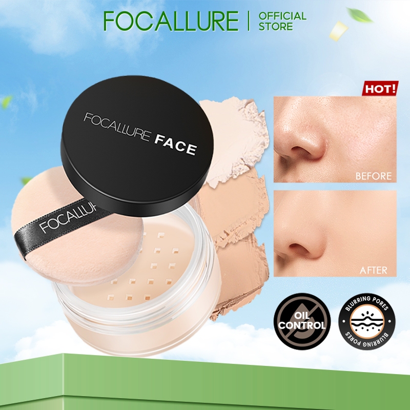 FOCALLURE Super Fine Loose Powder - 3 Colours Bedak Tabur