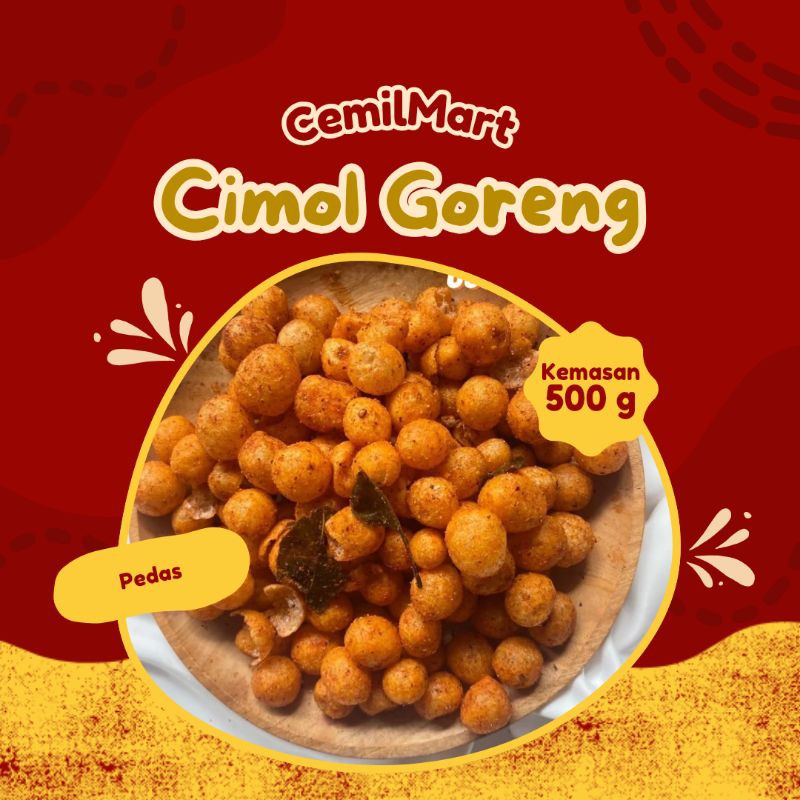 

Cimol Goreng Pedas Kriyuk 500 gram